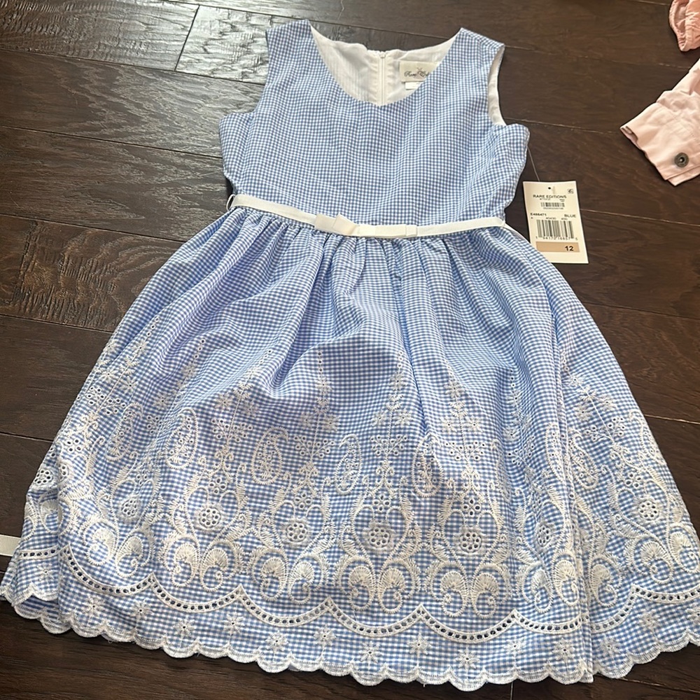 Gingham Girls Dress - NWT never worn, 12